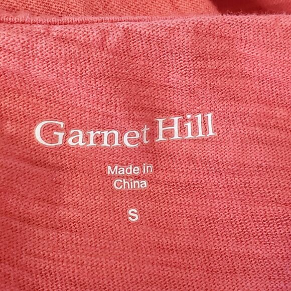 Garnet Hill Dress Women's Size Small Rust Orange Sleeveless Embroidered Cotton - Picture 9 of 11